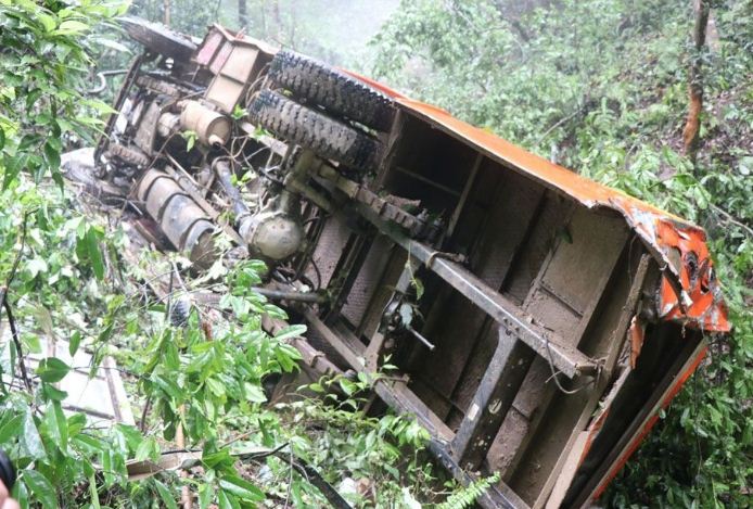 पाल्पामा भएको बस दुर्घटना १० जनाको मृत्यु