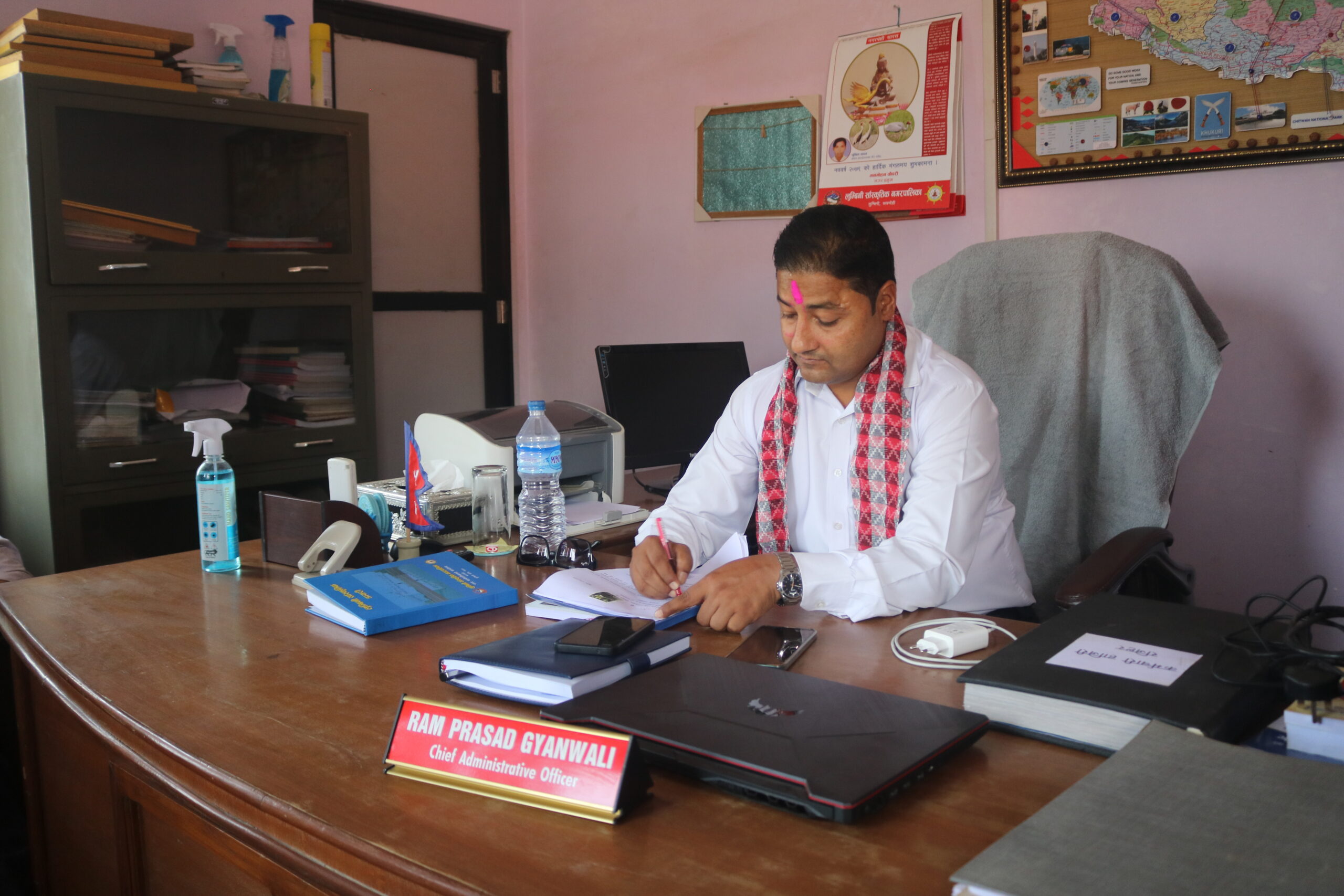 लु.साँस्कृतिकको प्रमुख प्रशासकीय अधिकृतमा राम प्र.ज्ञवाली,हाजिर भएकै दिन योजनाको अनुगमन